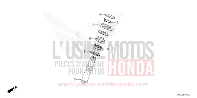 SHAFT ROD for Gold Wing CANDY ARDENT RED (R367B) from 2021